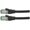 ROLINE RM Patchkabel Cat.6A S/FTP (PiMF), juodas, 0,3 m