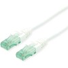 ROLINE RM Patchkabel Cat.6A UTP, wei, 1 m
