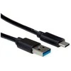 ROLINE RM USB 3.2 Gen 1 Kabelis, A-C, ST/ST, juodas, 1 m