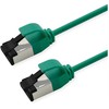 ROLINE S/FTP Patchkabel Kat.8.1, Slim, PoE, gruen, 1,5m