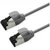 ROLINE S/FTP Patchkabel Kat.8.1, Slim, PoE, grau, 0,5m