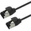 ROLINE S/FTP Patchkabel Kat.8.1, Slim, PoE, juodas, 5m