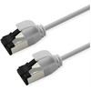ROLINE S/FTP Patchkabel Kat.8.1, Slim, PoE, baltas, 1,5m