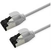 ROLINE S/FTP Patchkabel Kat.8.1, Slim, PoE, baltas, 0,3m