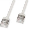 ROLINE U/FTP DataCenter Patchkabel Cat.6A (Class EA), LSOH, slim, extra kurzer Stecker, grau, 1,5 m