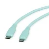 ROLINE USB 2.0 Kabelis, Typ C-C, ST/ST, Silikon, 60W, grn, 1 m