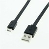 ROLINE USB 2.0 Kabelis, USB A ST - Micro USB B ST, juodas, 1 m