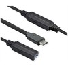 Roline Kabelis USB 3.2 Gen 1 Active Repeater, tipas A - C, juoda, 10 m (12.04.1066)