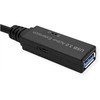 Roline ROLINE USB 3.2 Gen 1 aktyvaus kartotuvo kabelis, A tipo - C tipo, juodas, 5 m