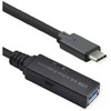USB kabelis Roline USB-C - USB-A 15 m, juodas