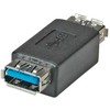ROLINE USB 3.0 adapteris, A tipo F į A tipo F, juodas