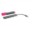 HUB USB Roline ROLINE USB3.2 Gen1 Ultraslim Hub 4x USB A, kabelio tipas C