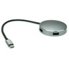 HUB USB Roline Koncentrator USB 3.2 Gen 1, apvalus, 4-kierunkowy, kabelis połączeniowy typu C