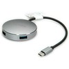 HUB USB Roline Koncentrator USB 3.2 Gen 1, apvalus, 4-kierunkowy, kabelis połączeniowy typu C