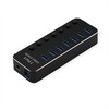 Roline USB HUB USB 3.2 Gen 1 šakotuvas, skirtas ROLINE nešiojamiesiems kompiuteriams, 7 atskirai perjungiami prievadai