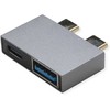 Roline Adapteris USB 3.2 Gen 2, 2x USB typu C - 1x typu A + 1x typu C, M/F, sidabrinė (12.03.2946)
