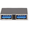 Roline Adapteris USB 3.2 Gen 2, 2x USB-C – 2x A tipo, M/F, sidabrinis (12.03.2947)