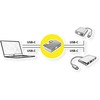 Roline Adapteris USB 3.2 Gen 2, 2x USB-C - 2x USB-C, M/F, sidabrinė