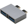 Roline Adapteris USB 3.2 Gen 2, 2x USB typu C - 2x typu A, M/F, sidabrinė (12.03.2947)