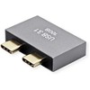 Roline Adapteris USB 3.2 Gen 2, 2x USB typu C - 2x typu A, M/F, sidabrinė (12.03.2947)