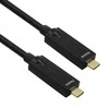 ROLINE USB 3.2 Gen 2 Kabelis, AOC, C-C, ST/ST, 10Gbit/s, 4K60Hz, PD (Power Delivery) 60W, juodas, 10 m