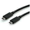 USB kabelis Roline USB-C - USB-C 1 m juodas (11.02.9057)
