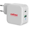 Įkroviklis Roline USB su Euro kištuku 1x Type-A 1x Type-C (19.11.1041)