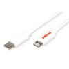 Roline USB-C – žaibo laidas, 1 m, baltas (11.02.8335)