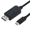 „Roline USB-C“ – „DisplayPort“ USB laidas, 1 m juodas (JAB-3752631)