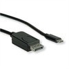 „Roline USB-C“ – „DisplayPort“ USB laidas, 1 m juodas (JAB-3752631)