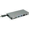 HUB USB Roline Doko stotelė USB typu C, HDMI 4K, VGA, 2x USB 3.2 Gen 1, LAN, PD, czytnik kart