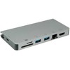 HUB USB Roline Doko stotelė USB typu C, HDMI 4K, VGA, 2x USB 3.2 Gen 1, LAN, PD, czytnik kart