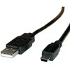 Roline USB laidas USB-A – miniUSB 1,8 m juodas (11.02.8719)