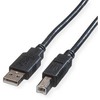 USB kabelis Roline USB-A - USB-B 1,8 m juodas (11.44.8818)