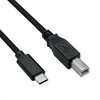 USB kabelis Roline USB-C - USB-B 1,8 m juodas (11.02.8336)