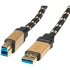 Roline USB kabelis USB-A – 3 m juodo aukso (11.02.8903)