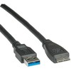 „Roline USB-A“ – „microUSB“ USB laidas, 2 m, juodas (JAB-809445)