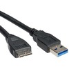Kabelis USB Roline USB-A - micro-B 0.8 m Juodas (11.02.8872)