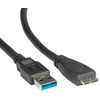USB kabelis Roline USB-A - 0,8 m Juodas (11.02.8873)