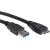 USB kabelis Roline USB-A - 0,8 m Juodas (11.02.8873)