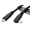 USB kabelis Roline USB-C - USB-C 1 m juodas (11.02.9075)