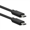 Kabelis USB Roline USB-C - USB-C 0.5 m Juodas (0001-00020-42480)