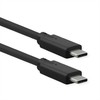 USB kabelis Roline USB-C - USB-C 1 m juodas (11.02.9071)