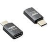 ROLINE USB4 Gen 3x2 Adapteris Typ C ST/BU, Aliuminio, gerade, silberfarben