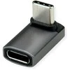 ROLINE USB4 Gen 3x2 Adapteris Typ C ST/BU, Aliuminio, 90, breit, silberfarben