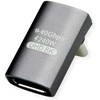 ROLINE USB4 Gen 3x2 Adapteris Typ C ST/BU, Aliuminio, 90, breit, silberfarben