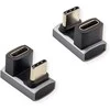 ROLINE USB4 Gen 3x2 Adapteris Typ C ST/BU, Aliuminio, 360, breit, silberfarben