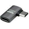 ROLINE USB4 Gen 3x2 Adapteris Typ C ST/BU, Aliuminio, 90, flach, silberfarben