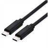 USB kabelis Roline USB-C - USB-C 1 m juodas (11.02.9104)