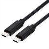 USB kabelis Roline USB-C - USB-C 0,5 m juodas (11.02.9091)